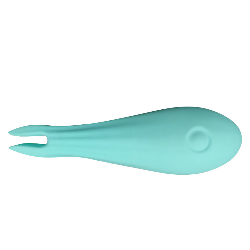 Взрослая секс -игрушка вибрационная копья вибраторная палочка (зеленая маленькая рыба -вилка)